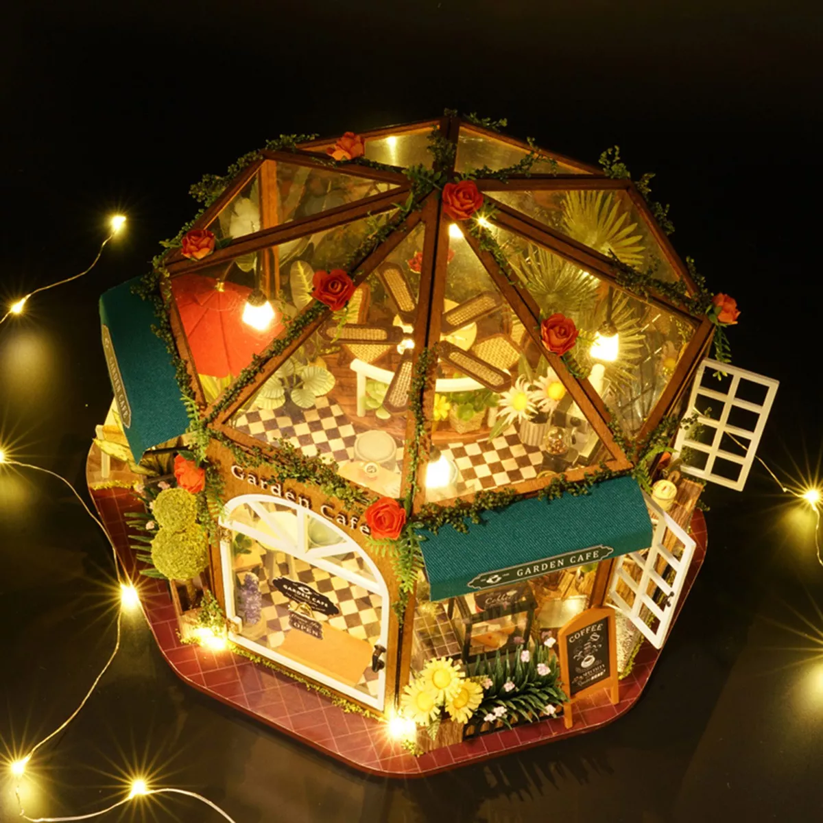 Rokrgeek Alice's Garden Cafe Miniature Dollhouse Kit - Image 5