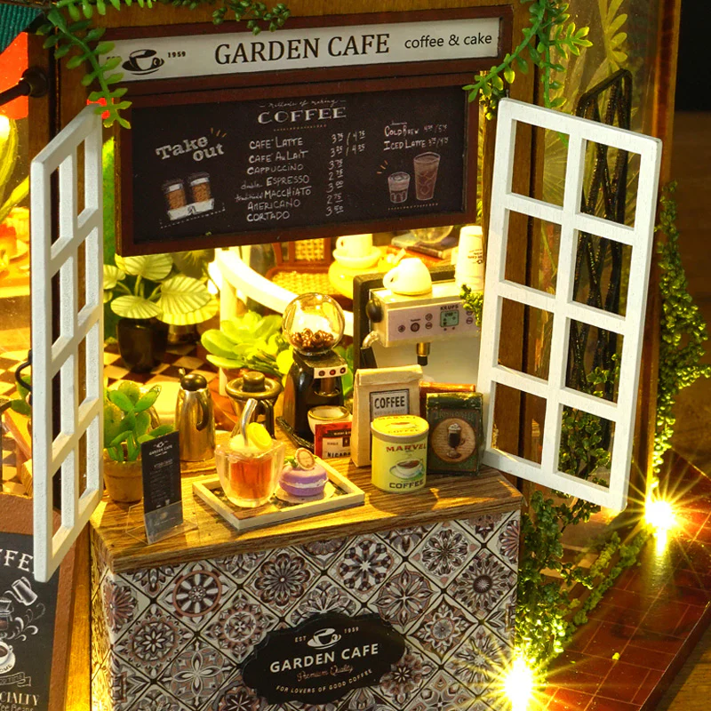Rokrgeek Alice's Garden Cafe Miniature Dollhouse Kit - Image 7
