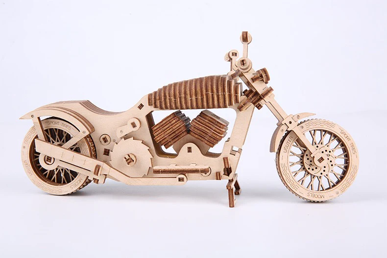 Motorcycle 3D Wooden Puzzle - Image 2