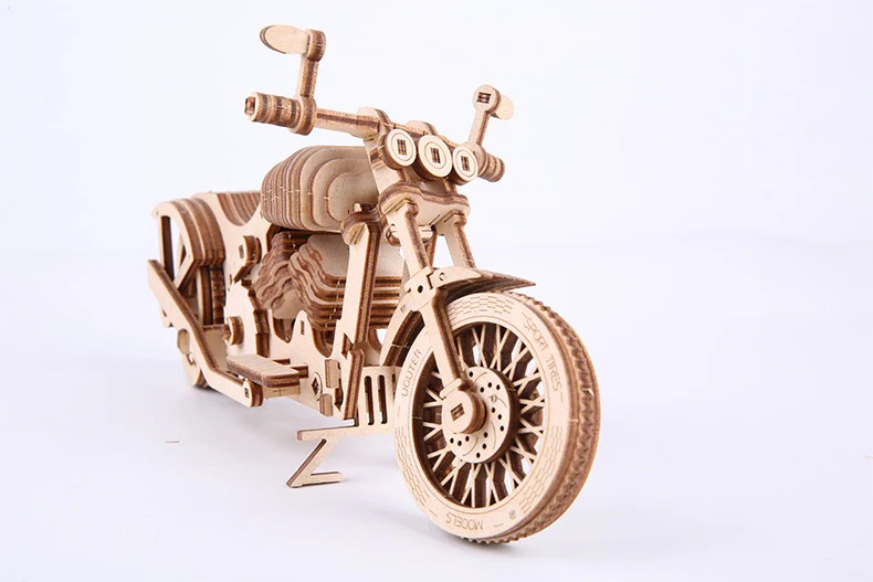 Motorcycle 3D Wooden Puzzle - Image 3
