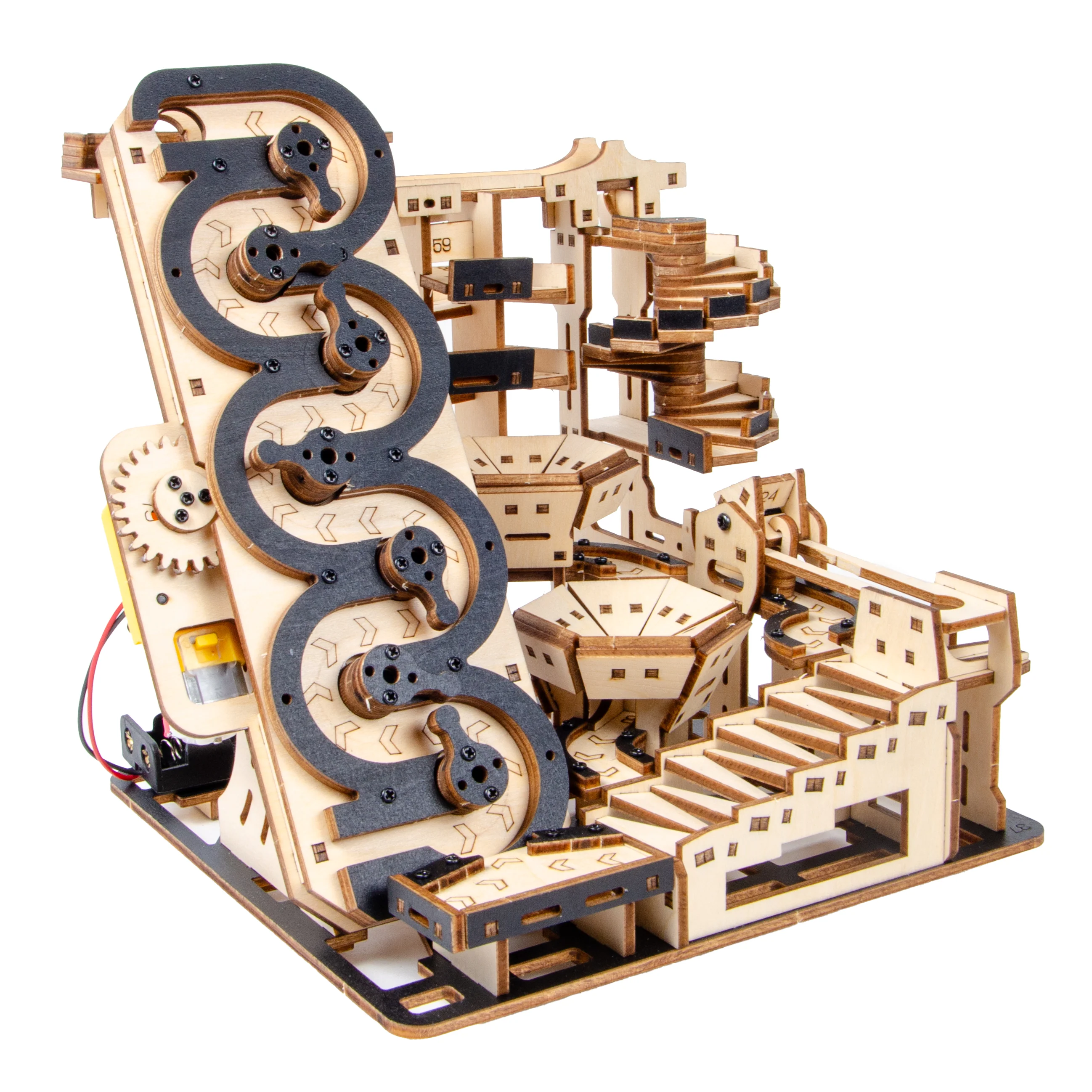 Electric Mechanical Marble Run 3D Wooden Puzzle - Image 5