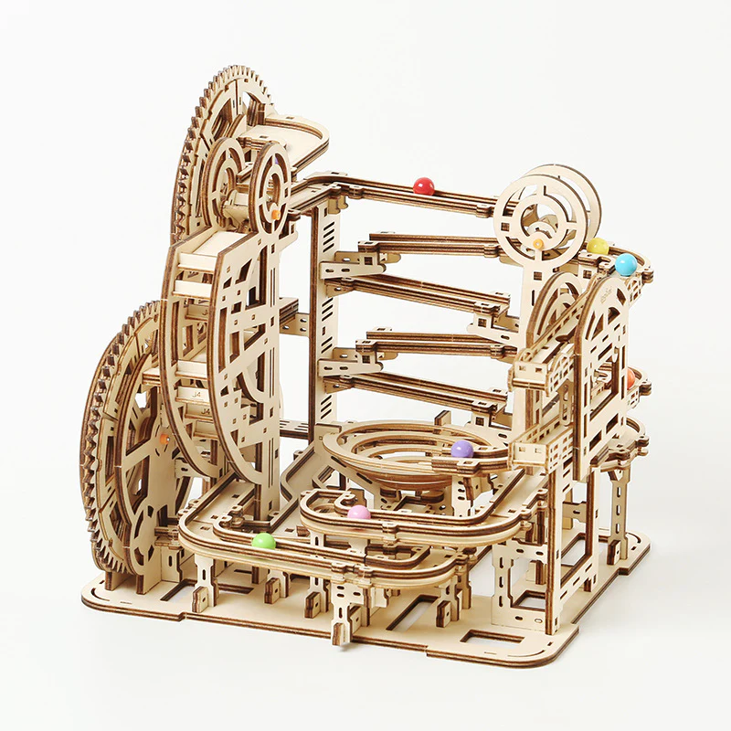 Rokrgeek Marble Climber Fortress Wooden Marble Run 3D Puzzle