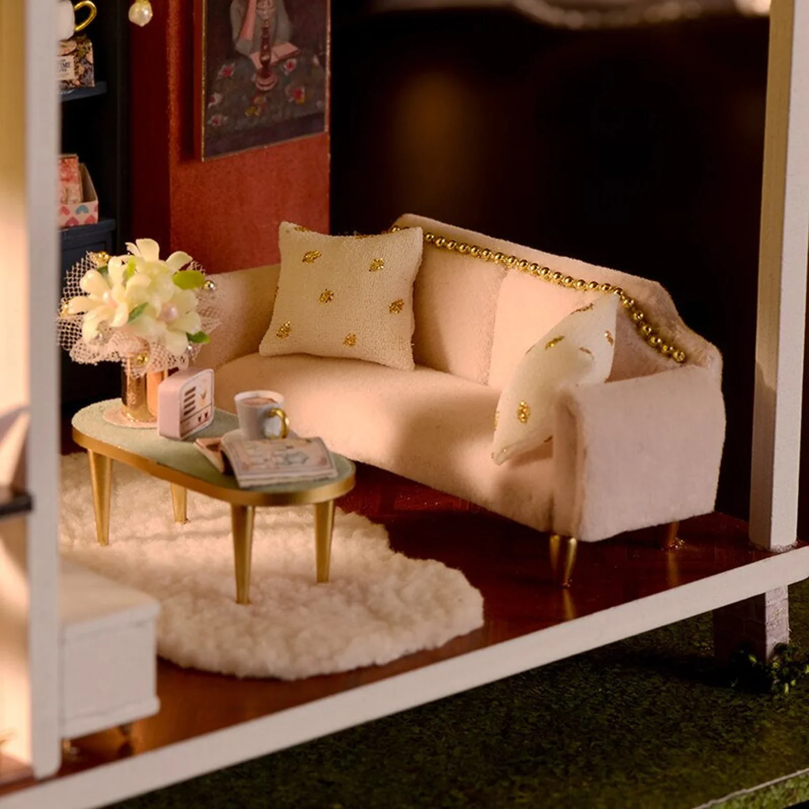 Rokrgeek Monet's Garden Villa Miniature Dollhouse Kit - Image 7