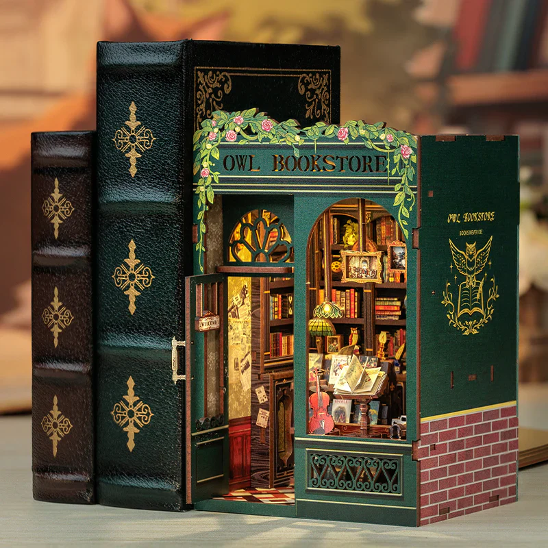 Owl Bookstore DIY Book Nook Kit - Image 3