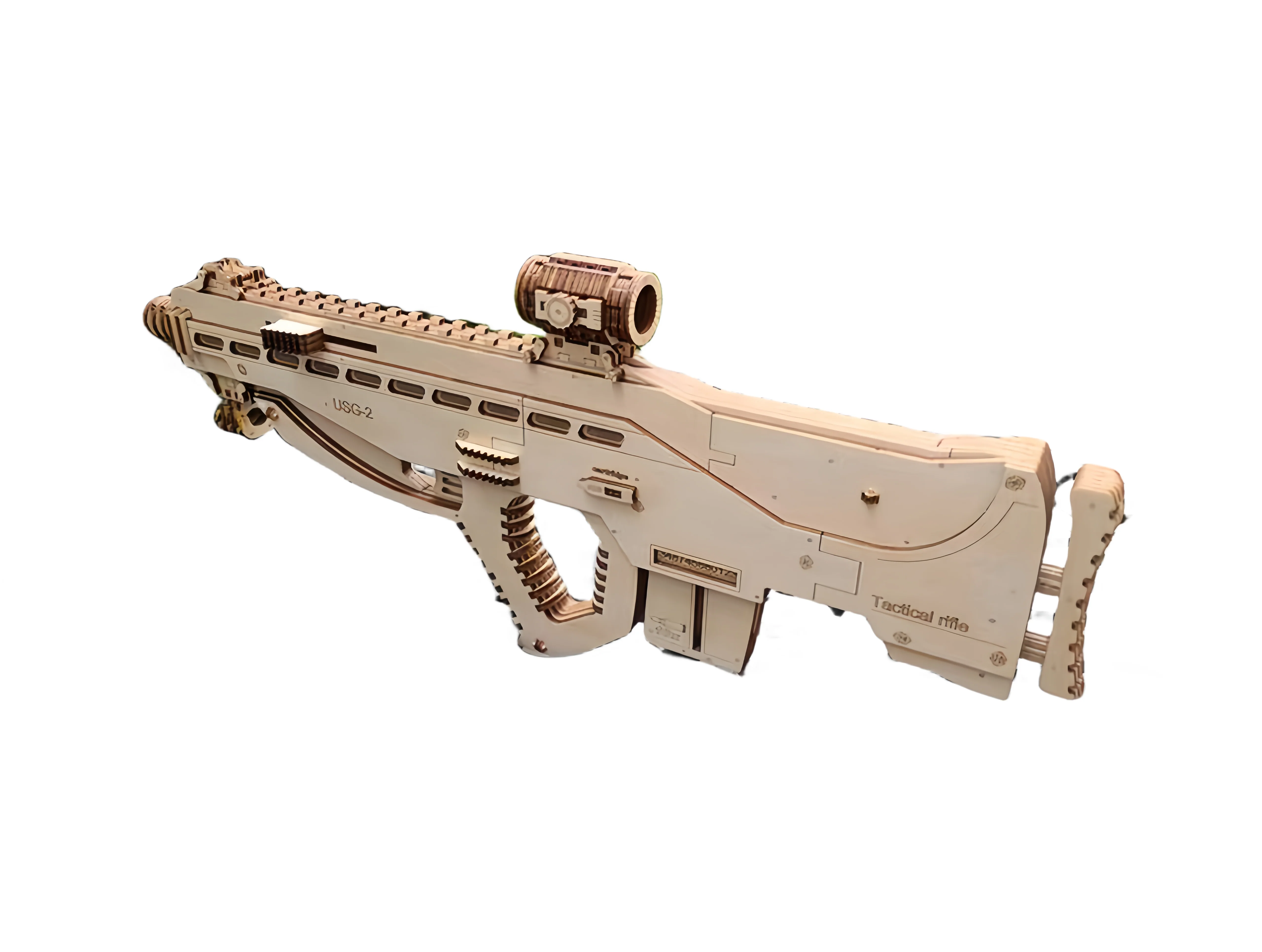Rokrgeek Assault AUG 3D Wooden Gun Puzzle - Image 2