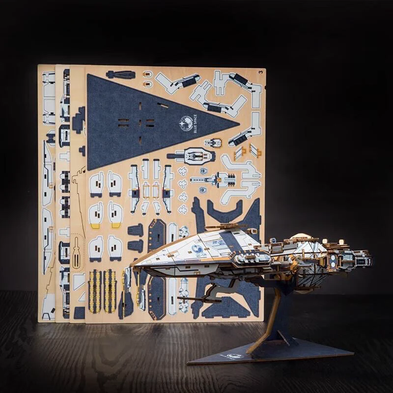 Rokrgeek 3. Body Problem Battleship 3d Wooden Puzzle - Image 8