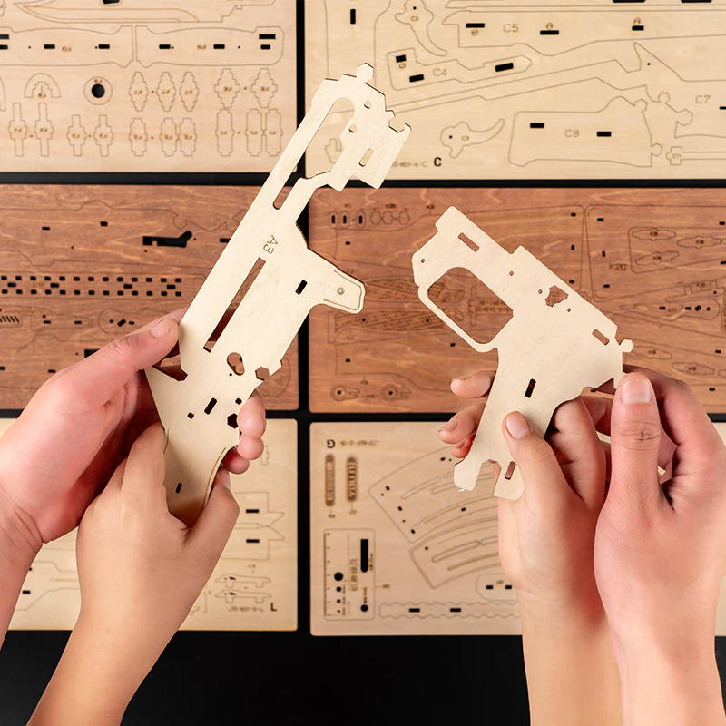 Rokrgeek AK47 Assault Rifle 3D Wooden Gun Puzzle - Image 4