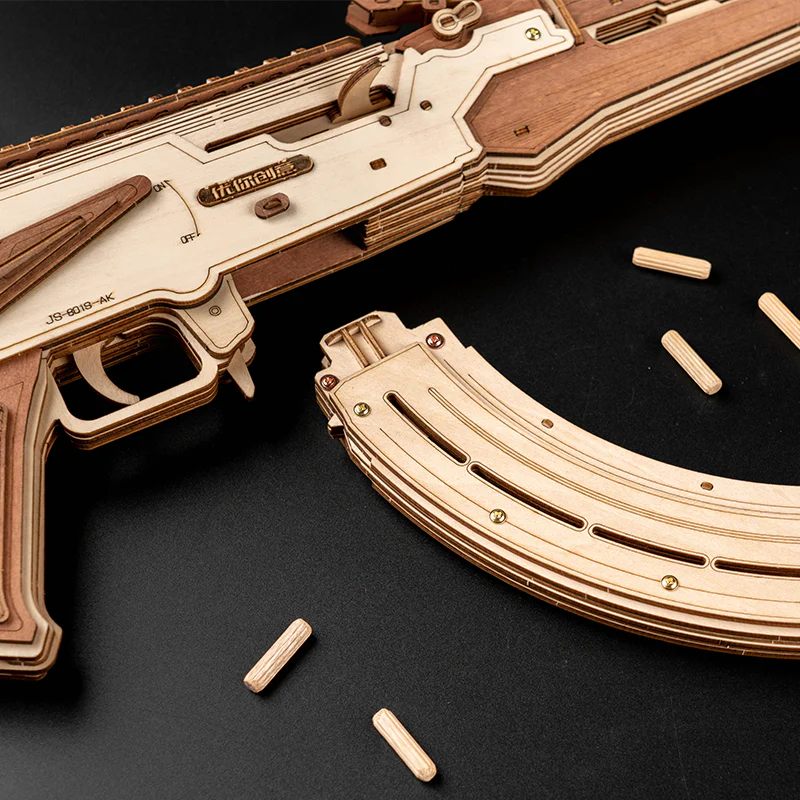 Rokrgeek AK47 Assault Rifle 3D Wooden Gun Puzzle - Image 5