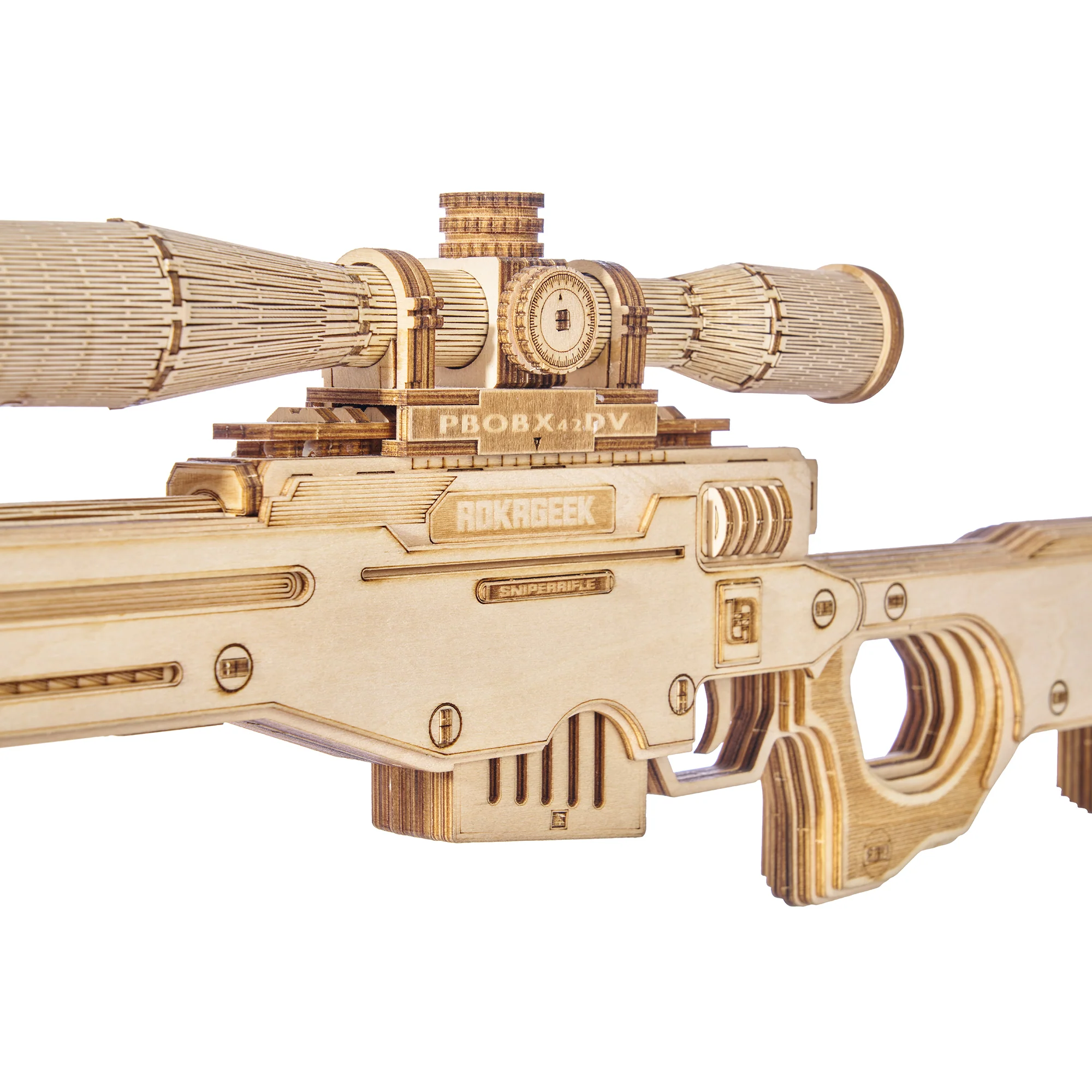 Rokrgeek AWM Sniper Rifle 3D Wooden Gun Puzzle - Image 4