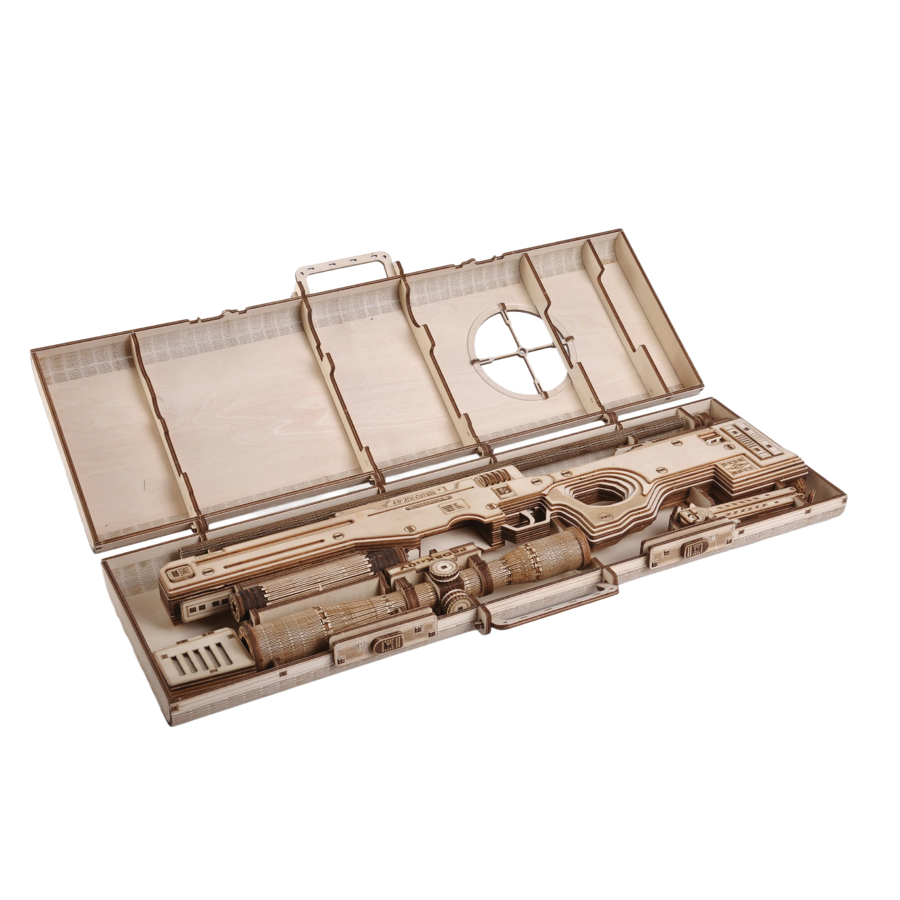Rokrgeek AWM Sniper Rifle 3D Wooden Gun Puzzle - Image 7