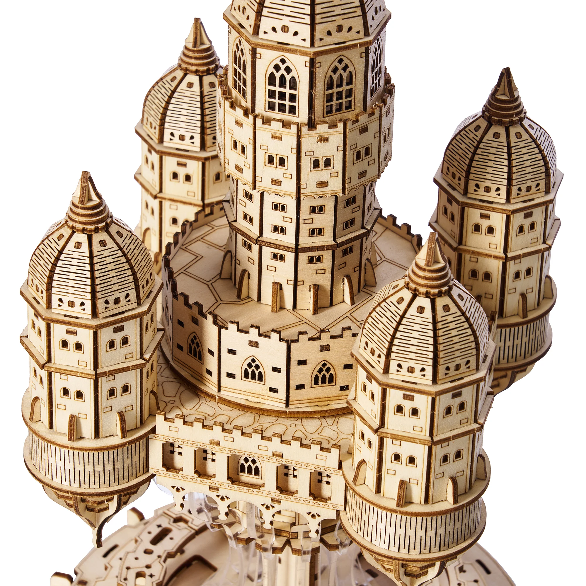 rokrgeek Celestia Castle Music box 3d wooden puzzle - Image 2
