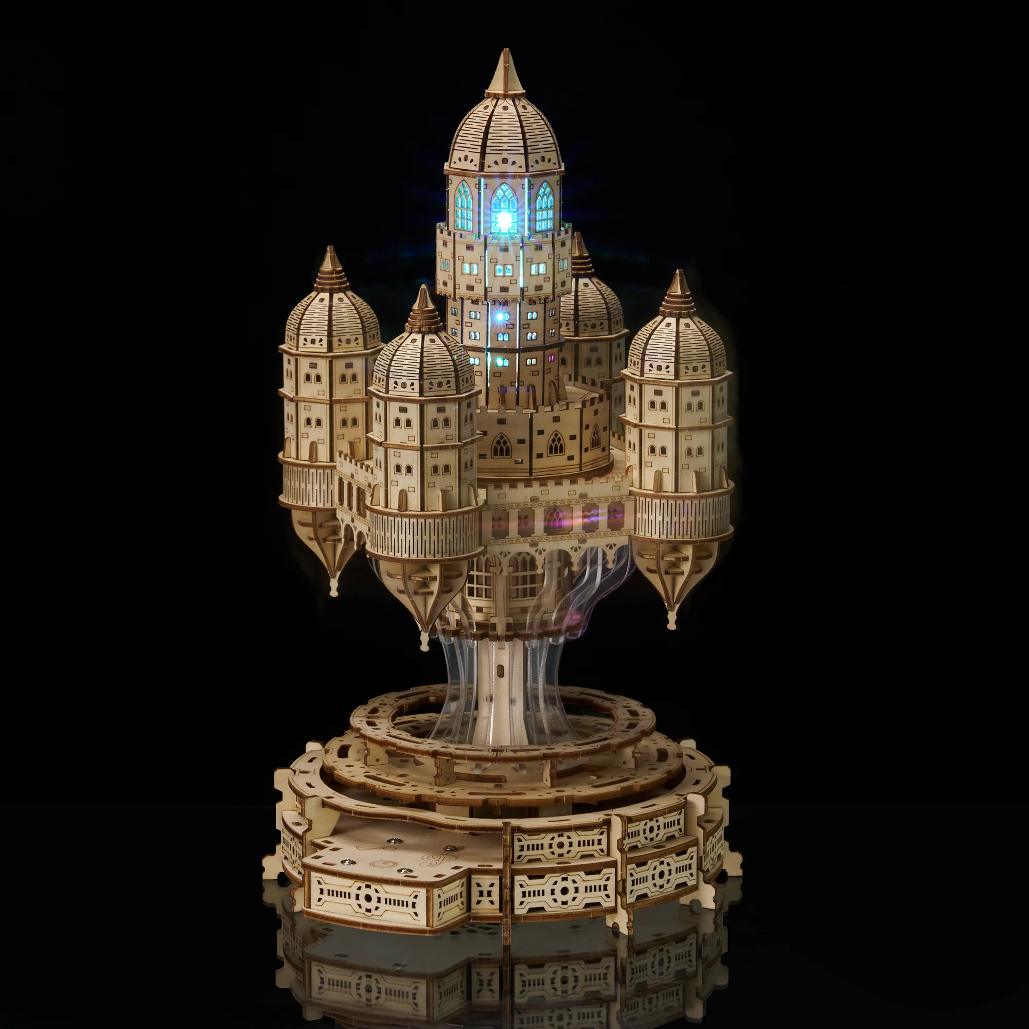 rokrgeek Celestia Castle Music box 3d wooden puzzle - Image 4