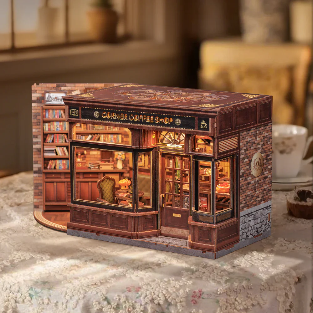 Rokrgeek Corner Coffee Shop  Miniature House Kit - Image 3