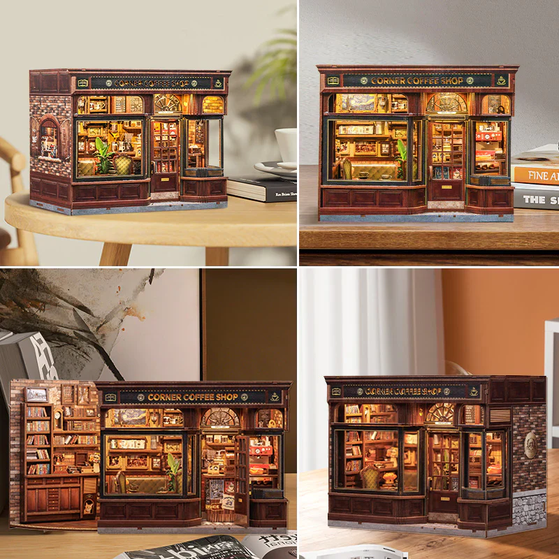 Rokrgeek Corner Coffee Shop  Miniature House Kit - Image 4