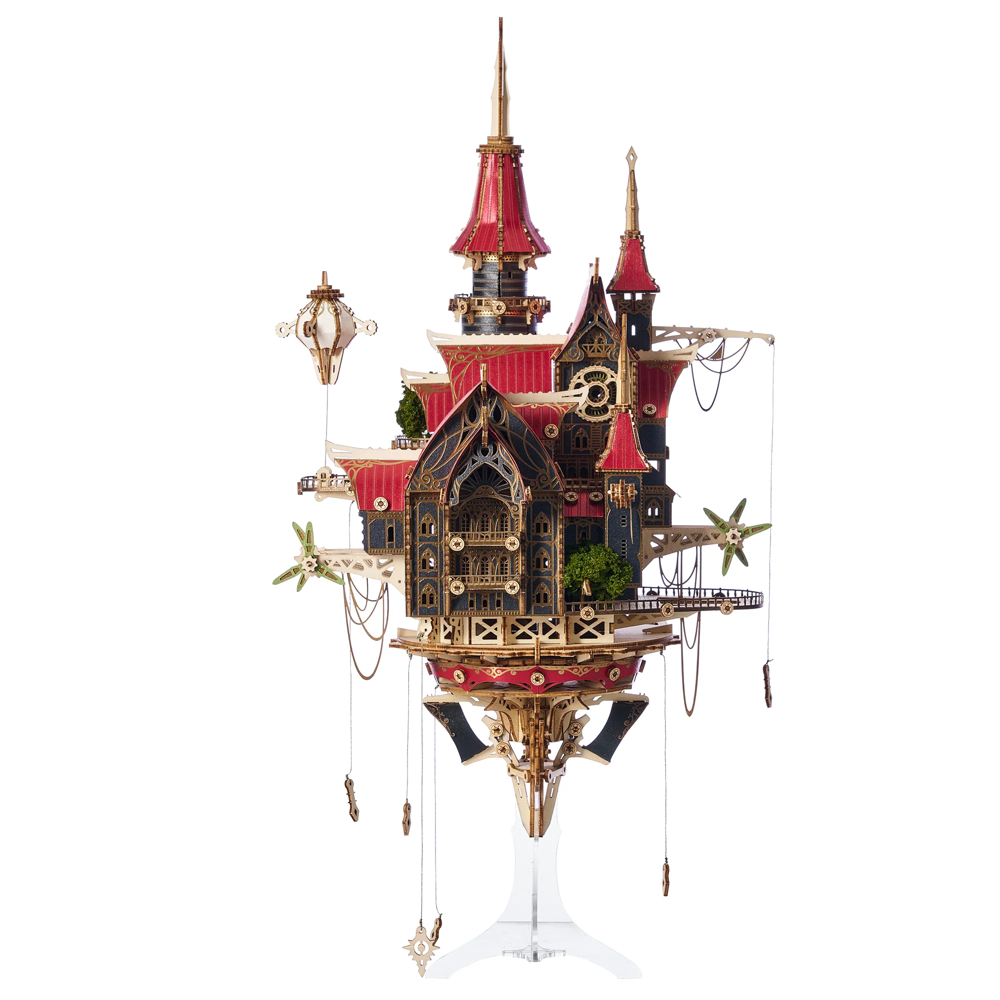 Rokrgeek Fantasy Steam Castle 3D Wooden Puzzle - Image 13