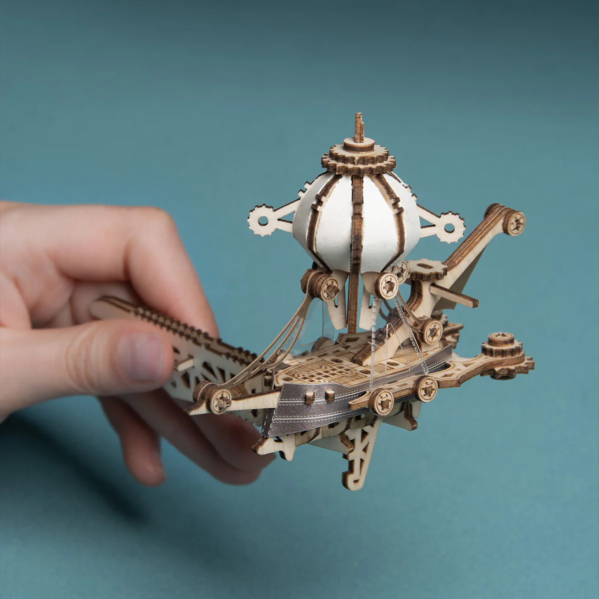 Rokrgeek Fantasy Steam Castle 3D Wooden Puzzle - Image 9