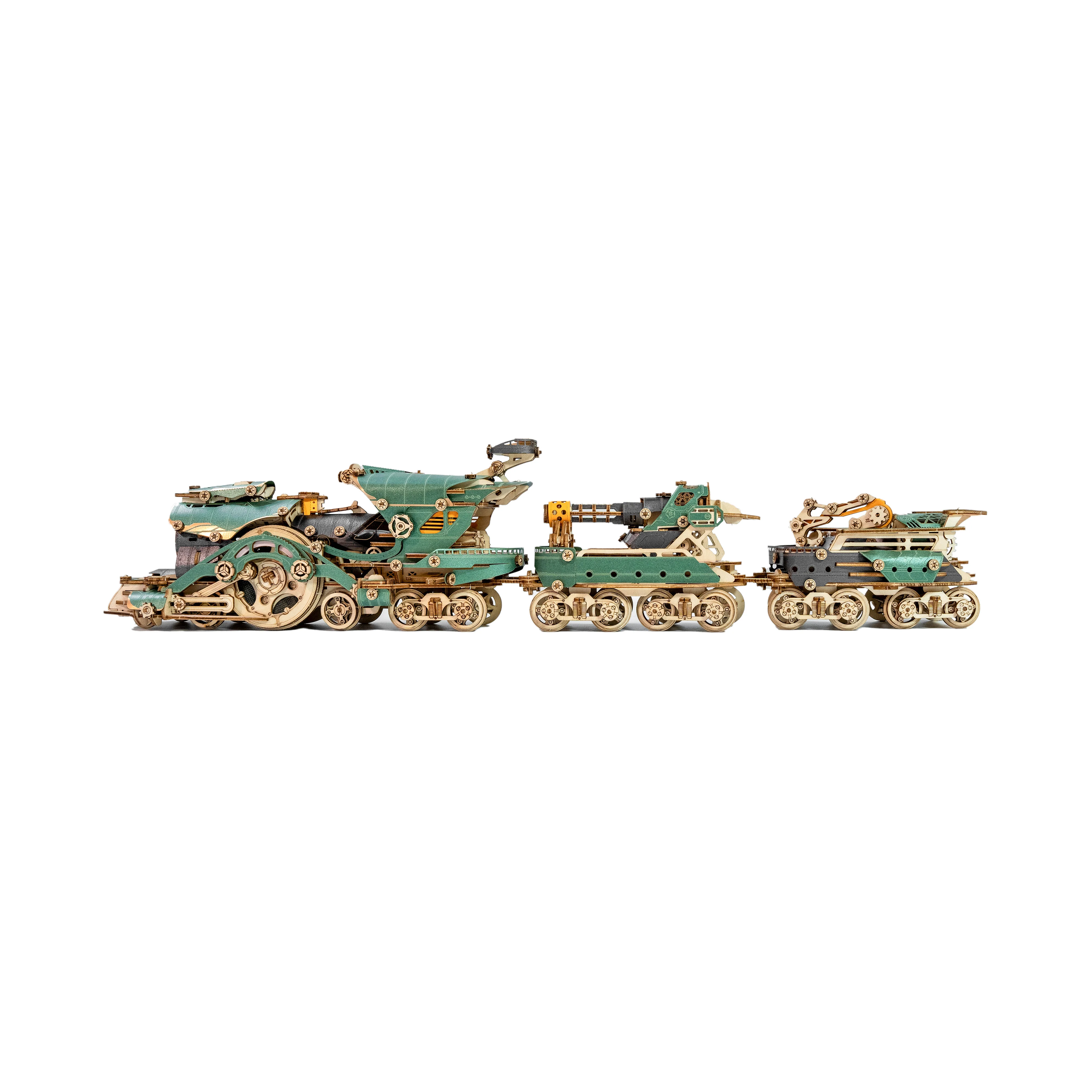 Rokrgeek Fantasy Steampunk Train 3D Wooden Puzzle - Image 3