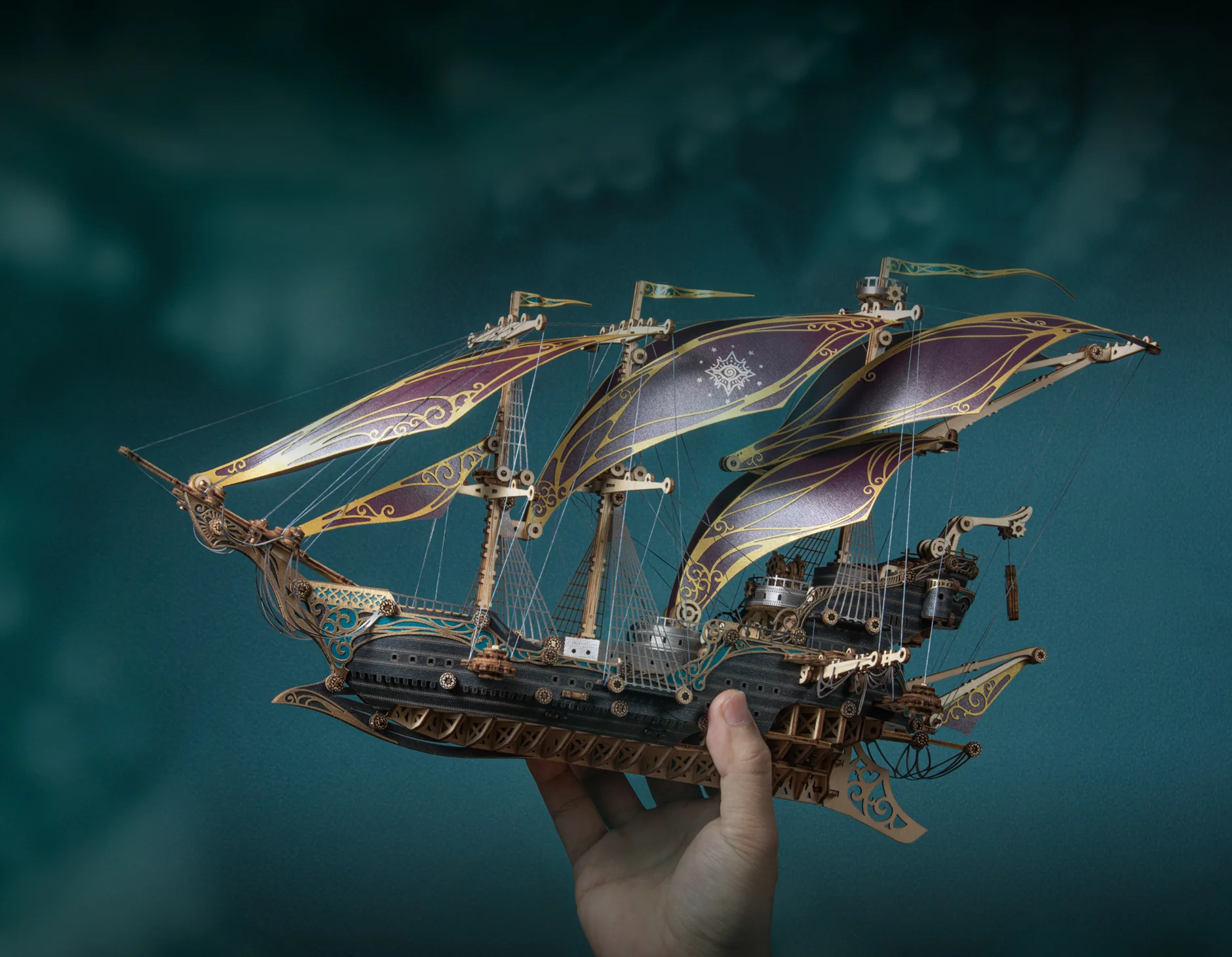 Rokrgeek Future Pirate Ship Wooden 3D Model - Image 14