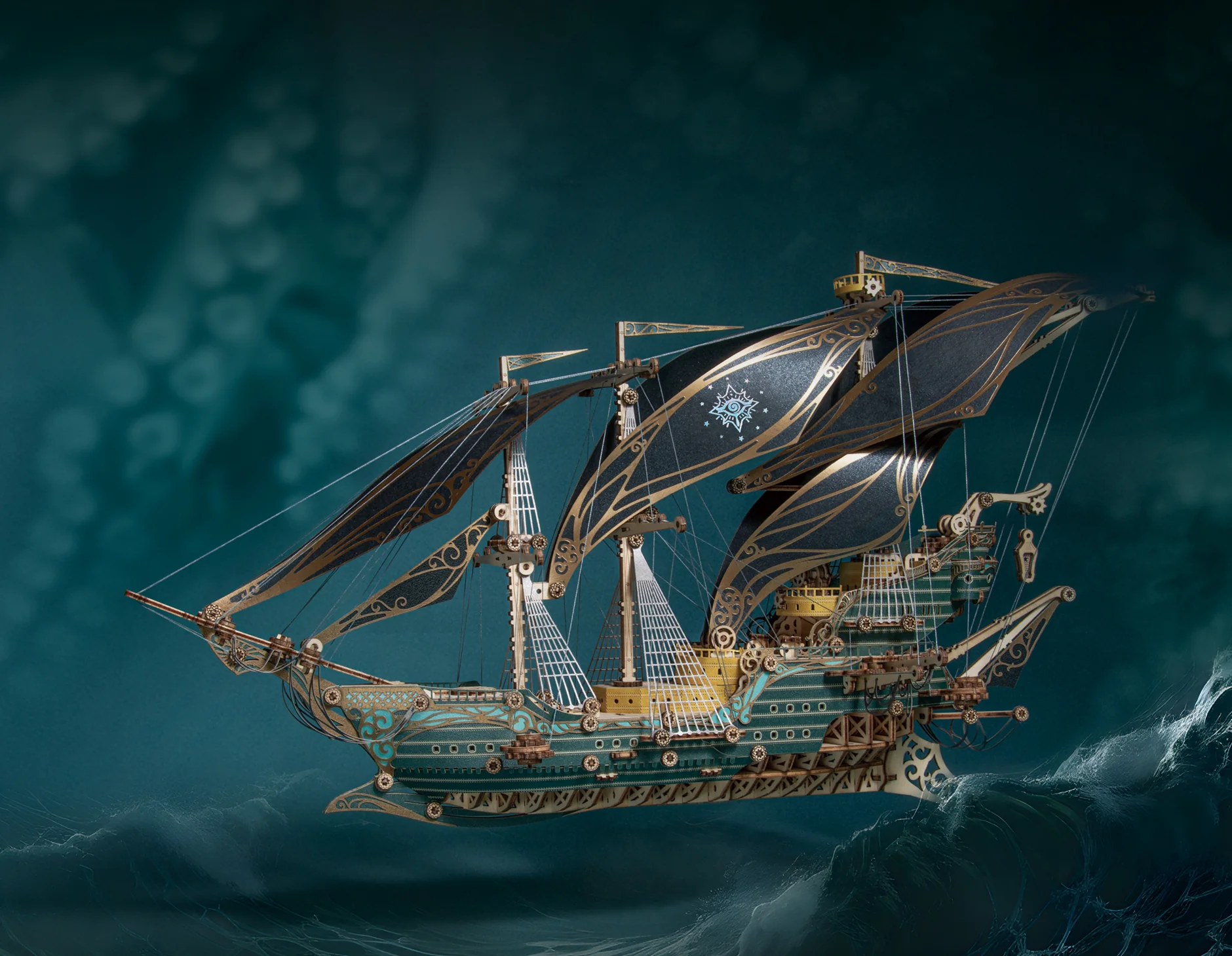 Rokrgeek Future Pirate Ship Wooden 3D Model - Image 16