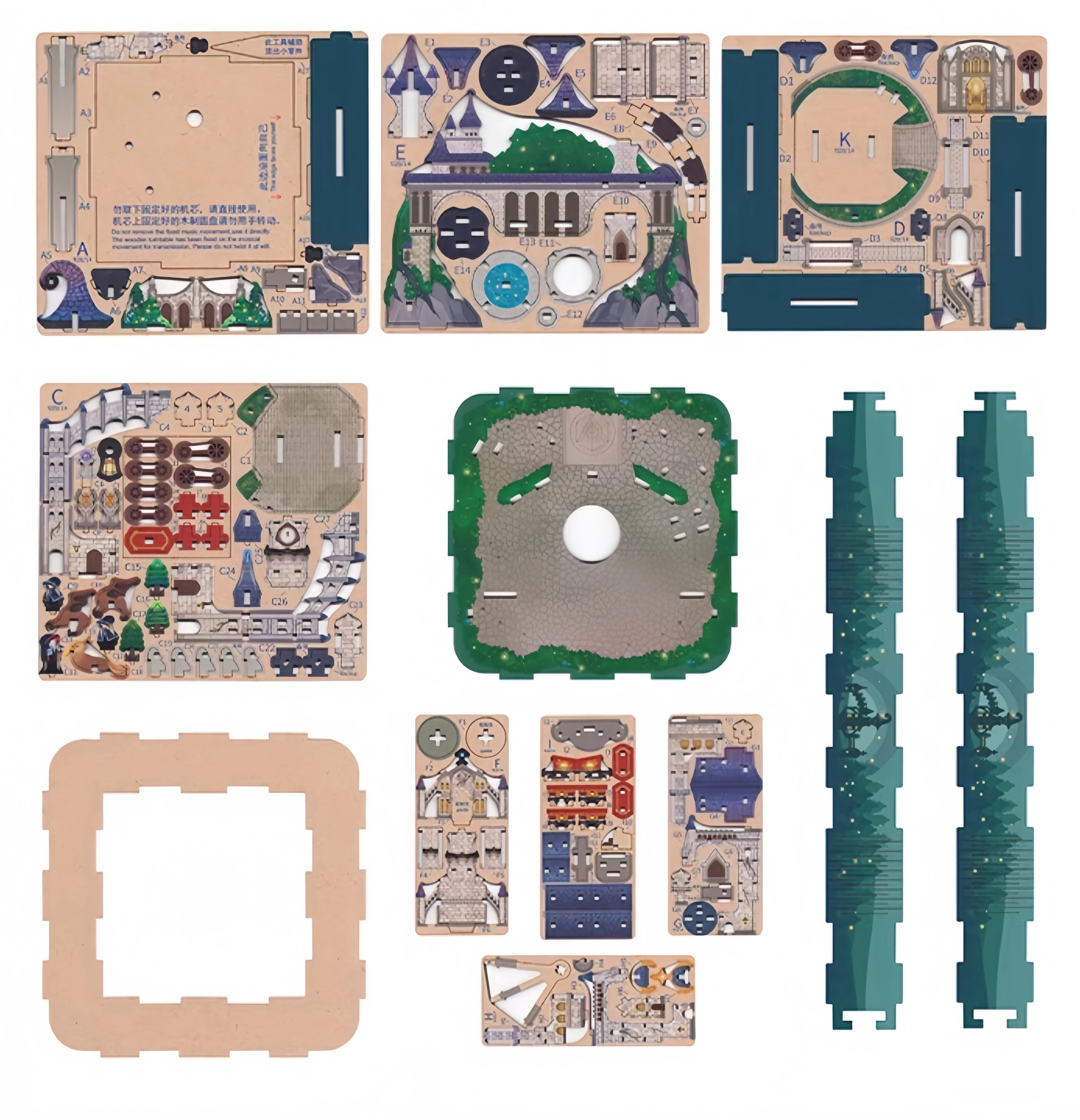 Rokrgeek Harry Potter Wizarding Castle Attic 3D Wooden Puzzle - Image 5