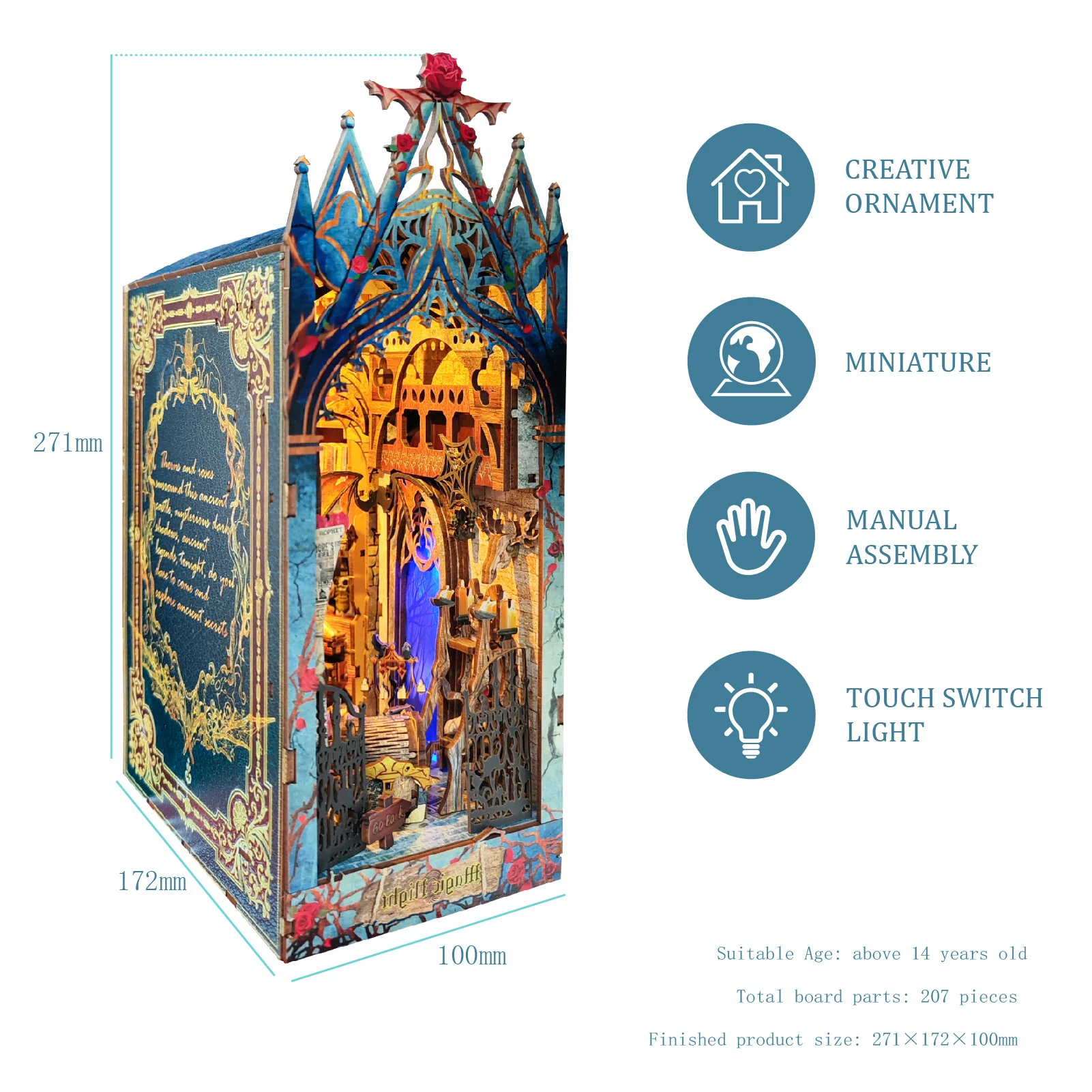 Rokrgeek Twilight Castle Book Nook - Image 8
