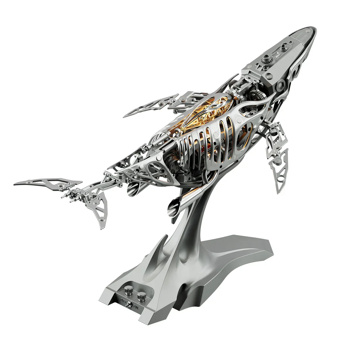 Rokrgeek Humpback Whale Mechanical Metal Model 3D Puzzle - Image 6
