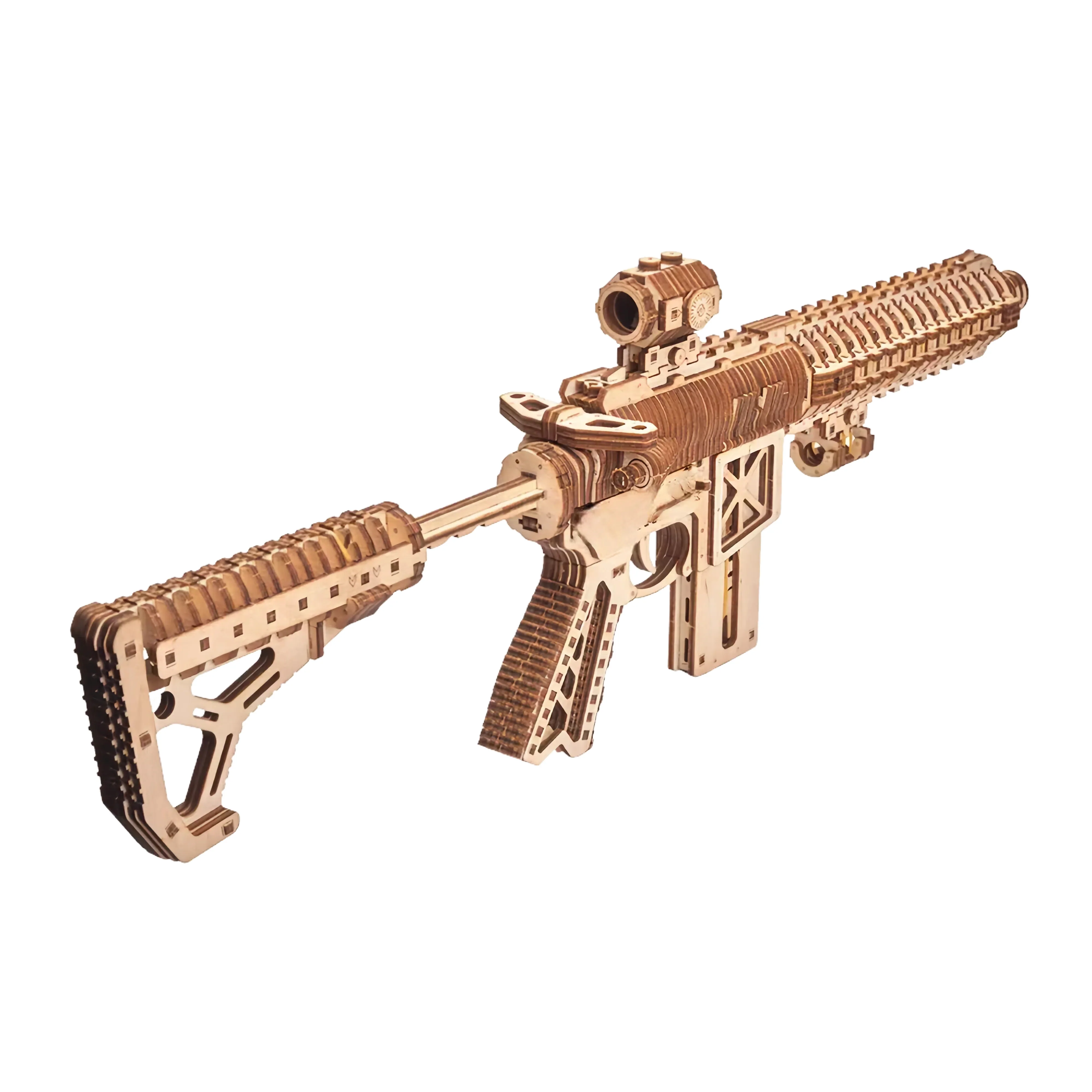Rokrgeek M4 3D Wooden Gun Puzzle - Image 3