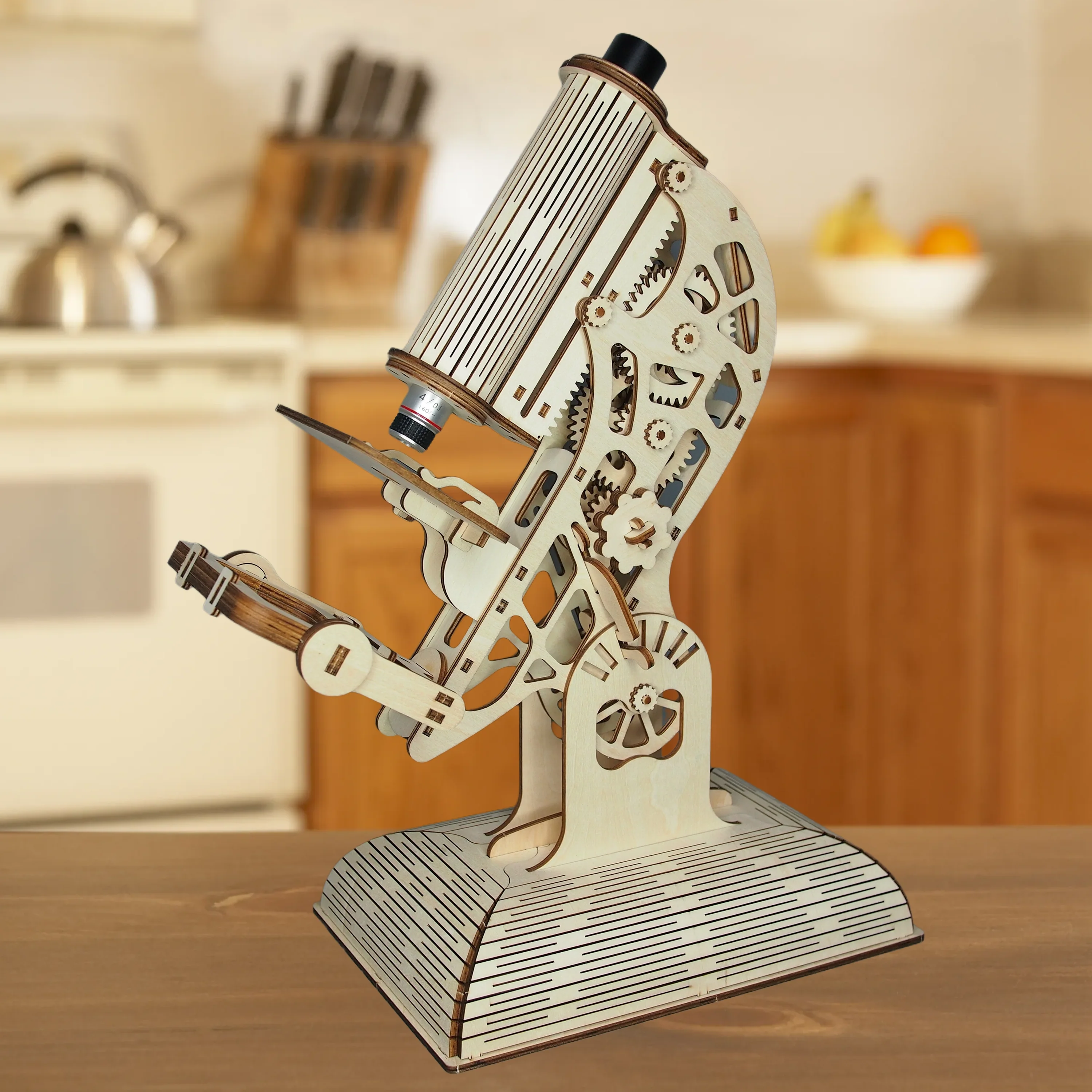 Rokrgeek Microscope 3D Wooden Puzzle - Image 4