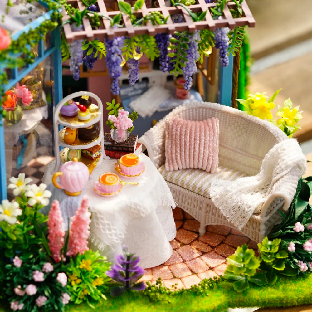 Rokrgeek Rose-blooming Yard DIY Miniature House - Image 6