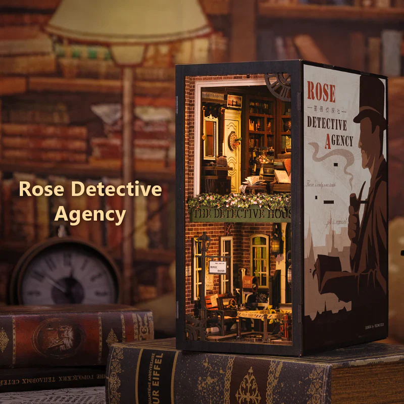 Rokrgeek Rose Detective Agency DIY Booknook Kit - Image 4