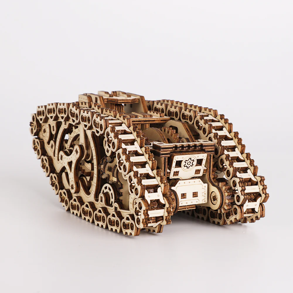 Rokrgeek Mark 1 Steam Tank 3D Wooden Puzzle - Image 3