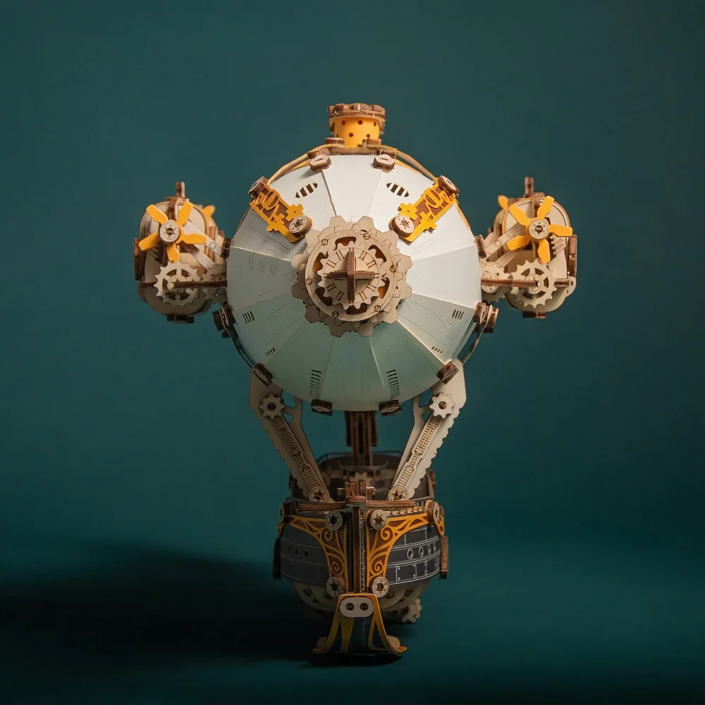Rokrgeek Steampunk Airships 3D Wooden Puzzle - Image 5