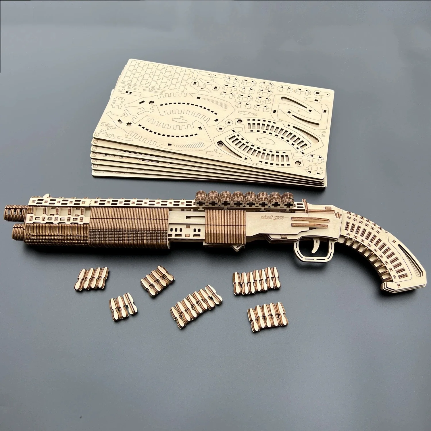 Rokrgeek Terminator Toy 3D Wooden Gun Puzzle - Image 5