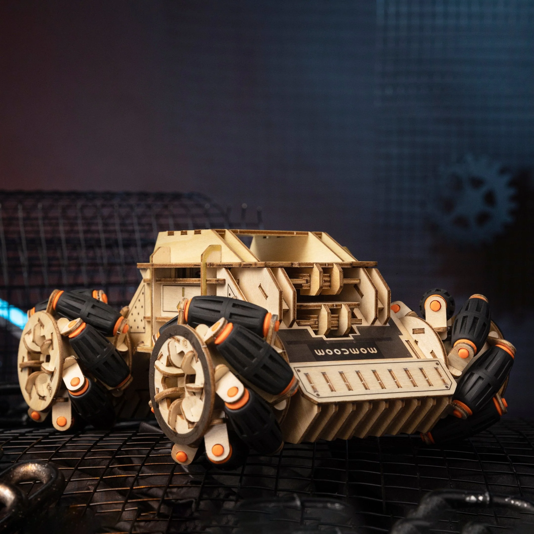 Woodenmaster 3D Wooden Puzzles RC Omni Chariot - Image 2